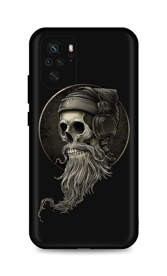Zadní silikonový kryt DARK na Xiaomi Redmi Note 10 Music Skeleton