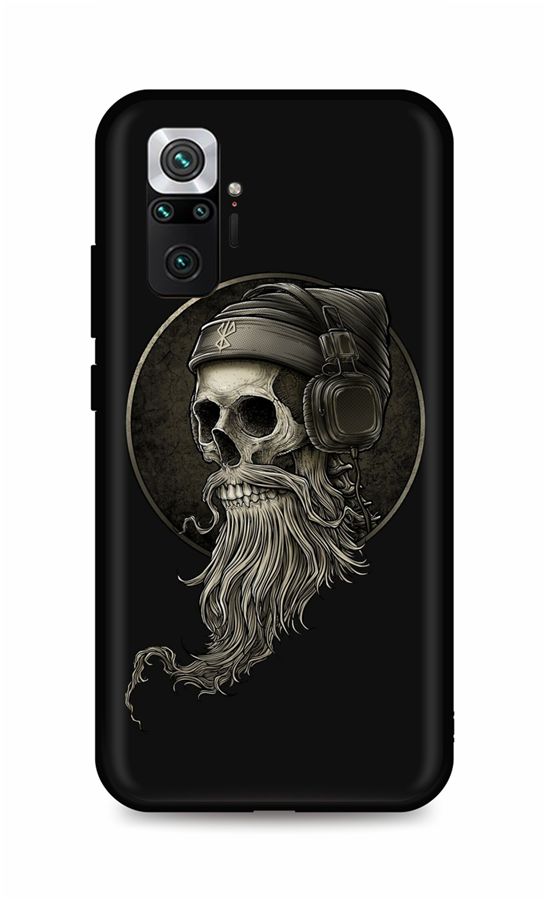 Zadní silikonový kryt DARK na Xiaomi Redmi Note 10 Pro Music Skeleton