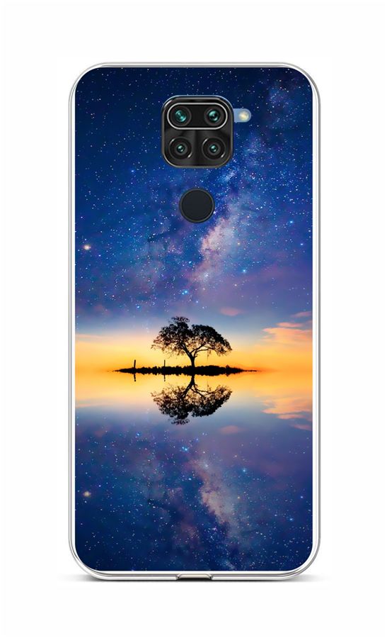 Zadní silikonový kryt na Xiaomi Redmi Note 9 Noční obloha