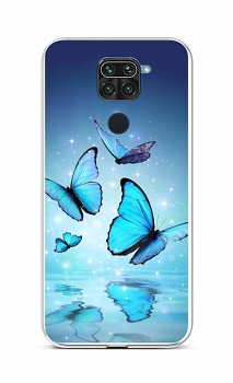 Zadní silikonový kryt na Xiaomi Redmi Note 9 Modří motýlci