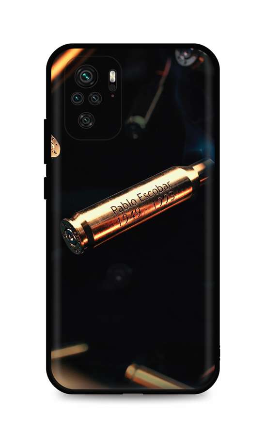 Zadní silikonový kryt DARK na Xiaomi Redmi Note 10 Pablo Escobar Bullet