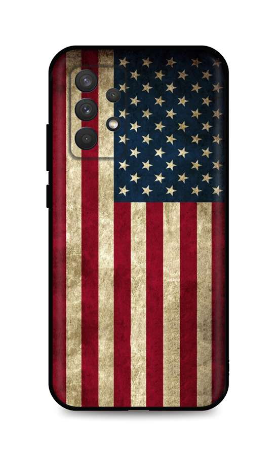Levně Kryt TopQ Samsung A32 3D silikon Amerika 59344 (pouzdro neboli obal na mobil Samsung A32)