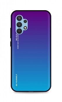 Zadní pevný kryt LUXURY na Samsung A32 duhový purpurový