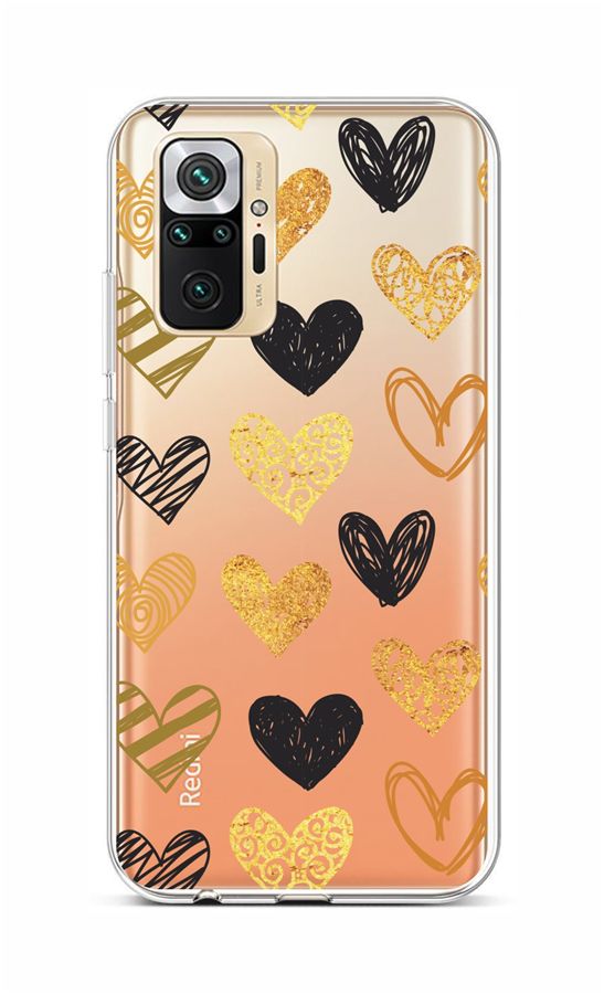 Zadní silikonový kryt na Xiaomi Redmi Note 10 Pro Srdce  