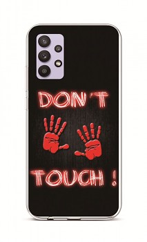 Zadní silikonový kryt na Samsung A32 Don't Touch Red