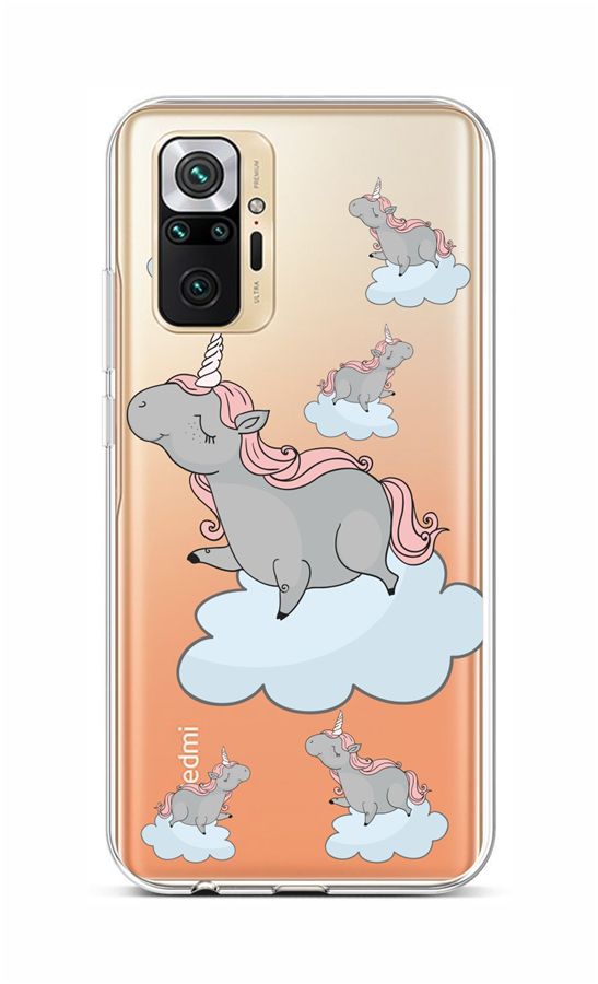 Levně Kryt TopQ Xiaomi Redmi Note 10 Pro silikon Grey Unicorns 59522 (pouzdro neboli obal na mobil Xiaomi Redmi Note 10 Pro)