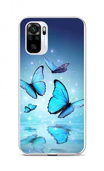 Zadní silikonový kryt na Xiaomi Redmi Note 10 Modří motýlci