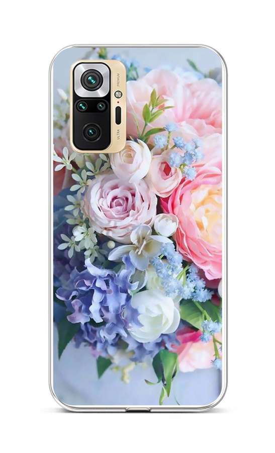 Zadní silikonový kryt na Xiaomi Redmi Note 10 Pro Kytice