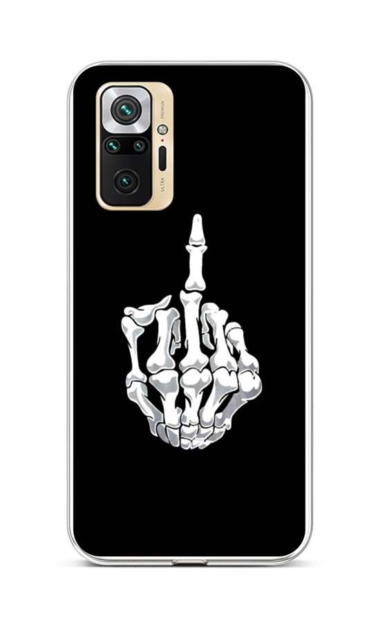 Zadní silikonový kryt na Xiaomi Redmi Note 10 Pro Kostlivec