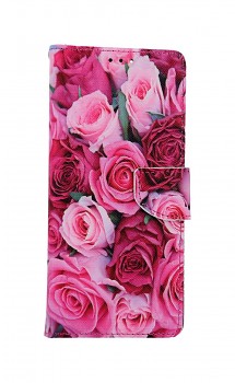 Knížkové pouzdro na Xiaomi Redmi Note 10 Pro Růžové růžičky