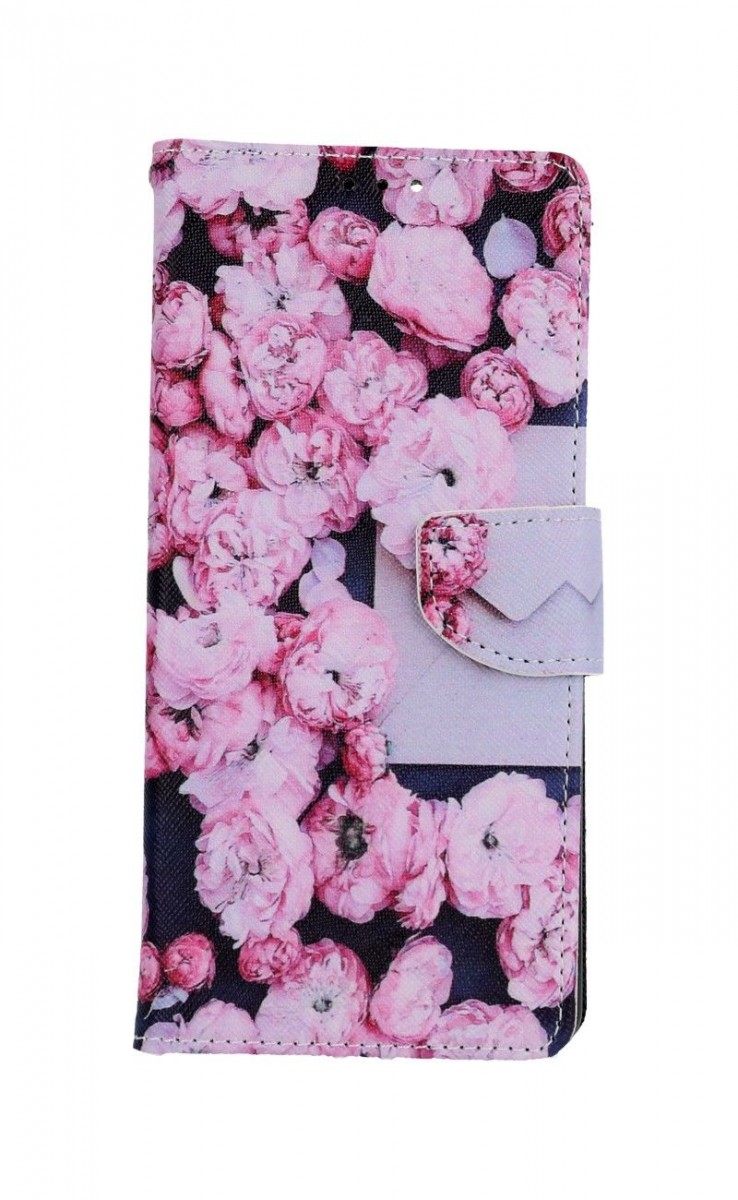 Knížkové pouzdro na Xiaomi Redmi Note 10 Pro Růžové květy