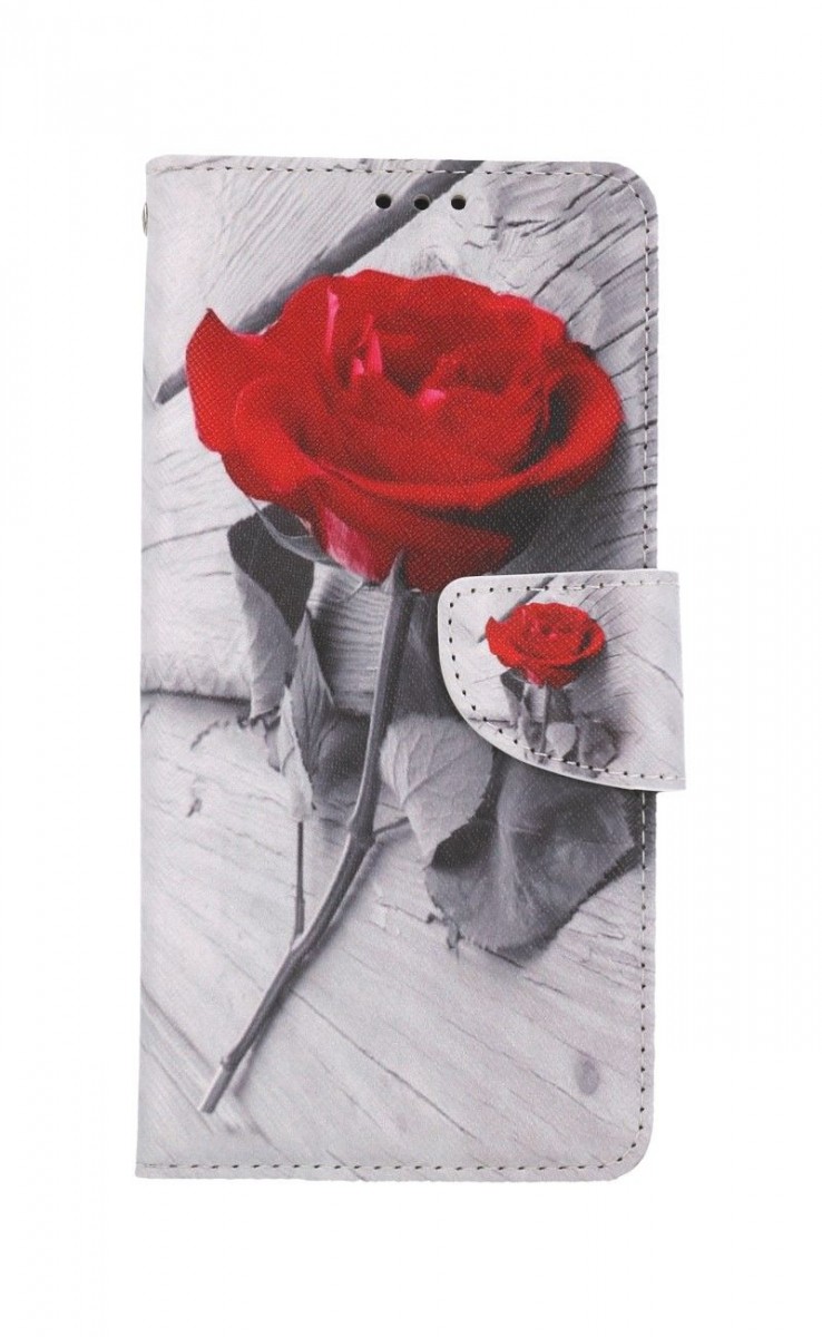 Knížkové pouzdro na Xiaomi Redmi Note 10 Pro Červená růže