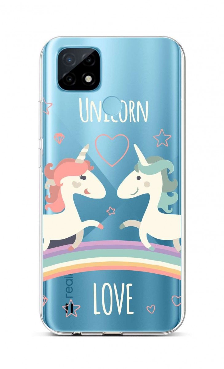 Zadní silikonový kryt na Realme C21 Unicorn Love 