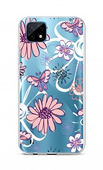 Zadní silikonový kryt na Realme C21 Flowers     