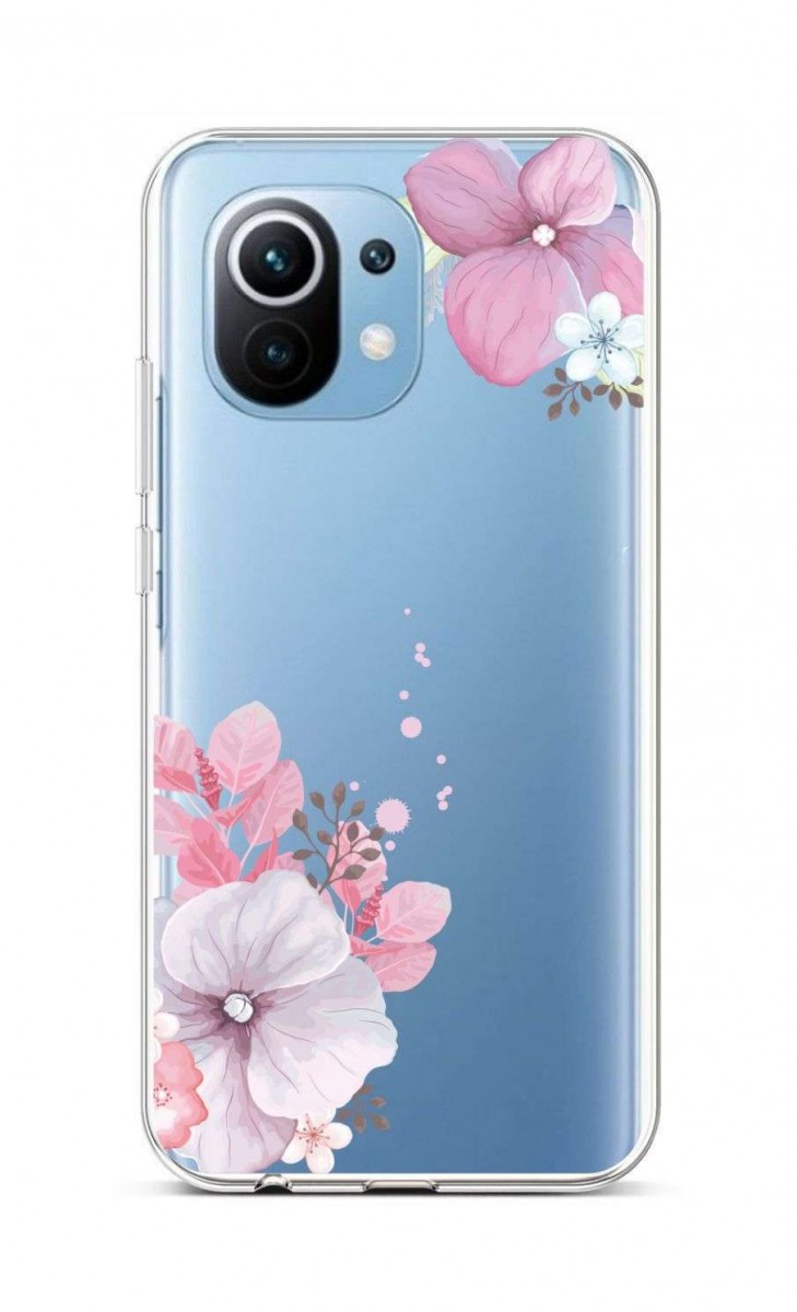Zadní silikonový kryt na Xiaomi Mi 11 Lite Violet Blossom  