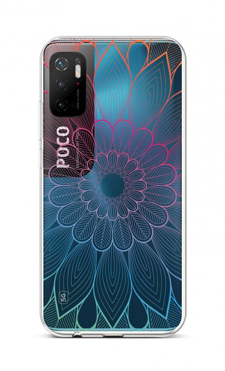 Levně Kryt TopQ Xiaomi Poco M3 Pro silikon Rainbow Mandala 59954 (pouzdro neboli obal na mobil Xiaomi Poco M3 Pro)