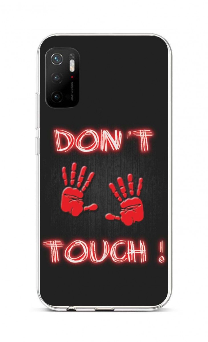 Zadní silikonový kryt na Xiaomi Poco M3 Pro Don´t Touch Red    