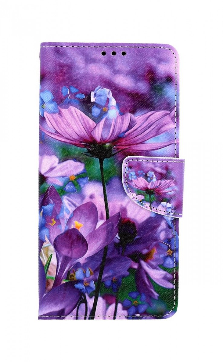 Knížkové pouzdro na Samsung A12 Rozkvetlé květy