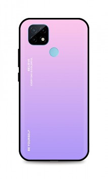 Zadní pevný kryt LUXURY na Realme C21 duhový růžový 