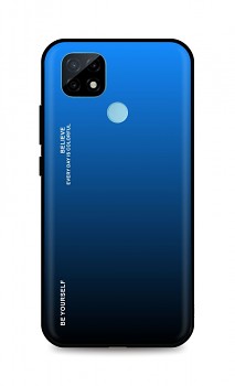 Zadní pevný kryt LUXURY na Realme C21 duhový modrý  