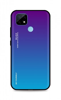 Zadní pevný kryt LUXURY na Realme C21 duhový purpurový   