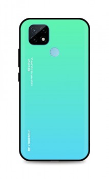 Zadní pevný kryt LUXURY na Realme C21 duhový zelený    