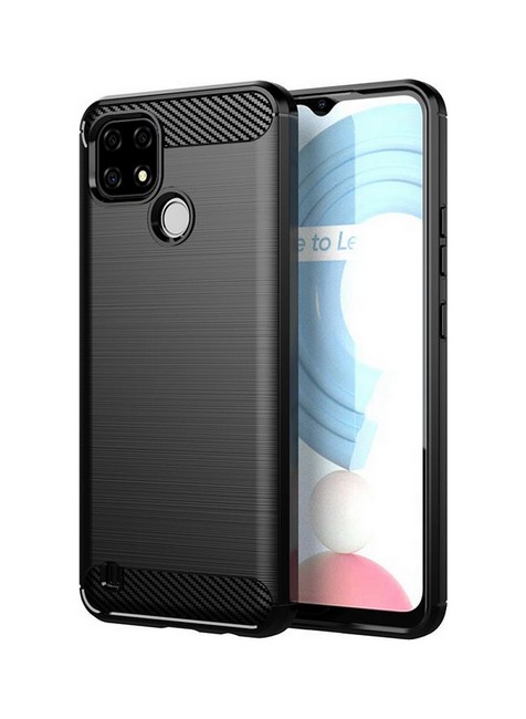 Levně Kryt TopQ Realme C21 silikon černý 60313 (pouzdro neboli obal na mobil Realme C21)