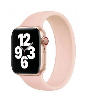 Silikonový řemínek Basic pro Apple Watch 3-4-5-6-SE 42-44mm růžový