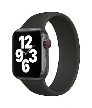 Silikonový řemínek Basic pro Apple Watch 3-4-5-6-SE 42-44mm černý
