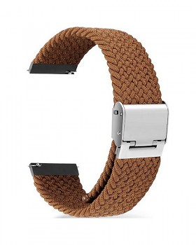 Pletený řemínek Braid pro Apple Watch 3-4-5-6-SE 42-44mm hnědý