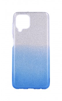 Zadní pevný kryt na Samsung A22 glitter stříbrno-modrý