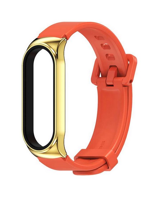 Silikonový řemínek STYLE pro Xiaomi Mi Band 3-4-5-6 oranžový