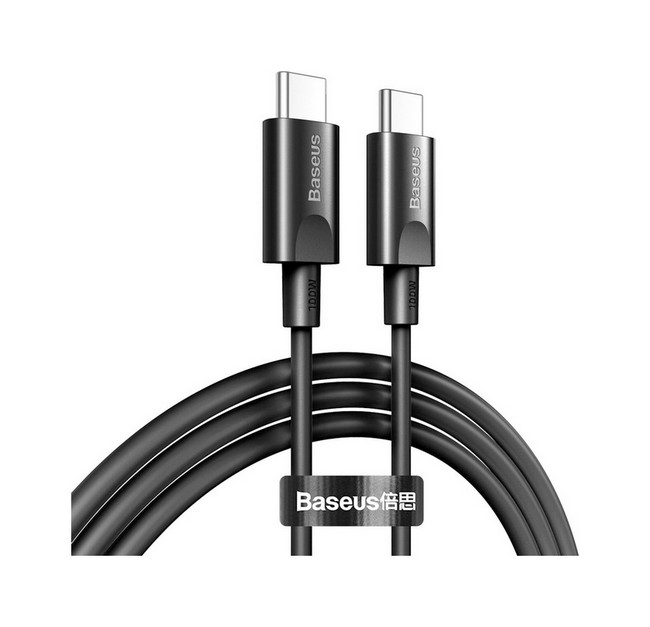 Datový kabel Baseus CATSW-D01 USB-C - USB-C 1,5 m černý   