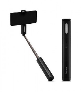 Bluetooth LED selfie tyč Spigen S550W černá