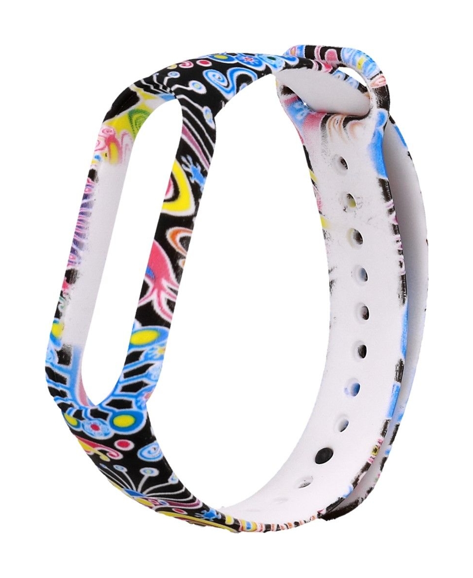 Silikonový řemínek Basic pro Xiaomi Mi Band 5-6 Colorful Ornament  