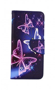 Knížkové pouzdro na Samsung A22 Modré s motýlky