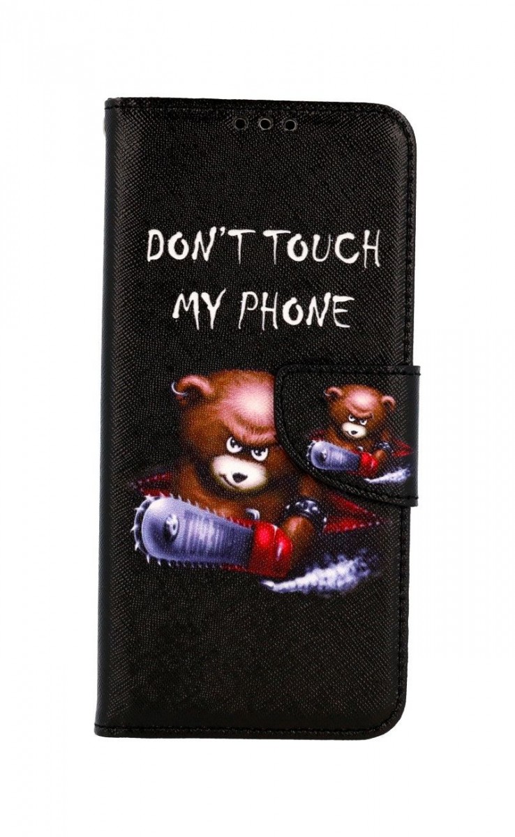 Levně Pouzdro TopQ Samsung A22 knížkové Don´t Touch méďa 60518 (obal neboli kryt na mobil Samsung A22)