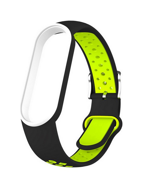 Silikonový řemínek Outdoor pro Xiaomi Mi Band 5-6 zelený   