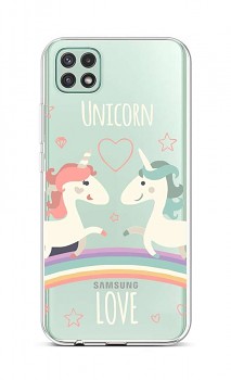 Zadní silikonový kryt na Samsung A22 5G Unicorn Love