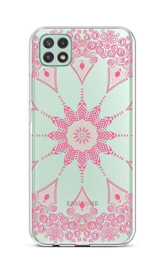 Zadní silikonový kryt na Samsung A22 5G Pink Mandala
