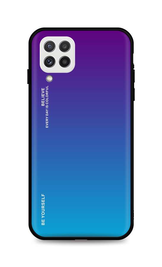 Levně Kryt TopQ LUXURY Samsung A22 pevný duhový purpurový 60570 (pouzdro neboli obal na mobil Samsung A22)