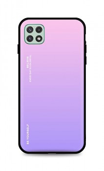 Zadní pevný kryt LUXURY na Samsung A22 5G duhový růžový