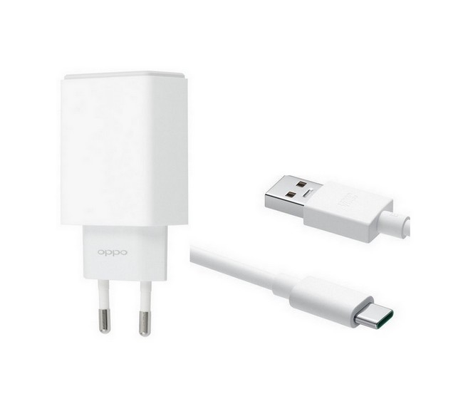 Originální nabíječka Oppo včetně USB-C datového kabelu bílá 2A 10W