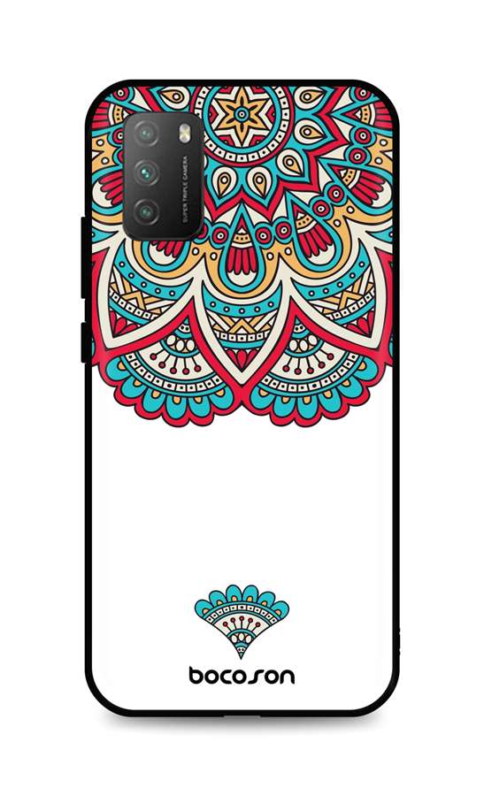 Zadní 3D silikonový kryt na Xiaomi Poco M3 Barevný motiv