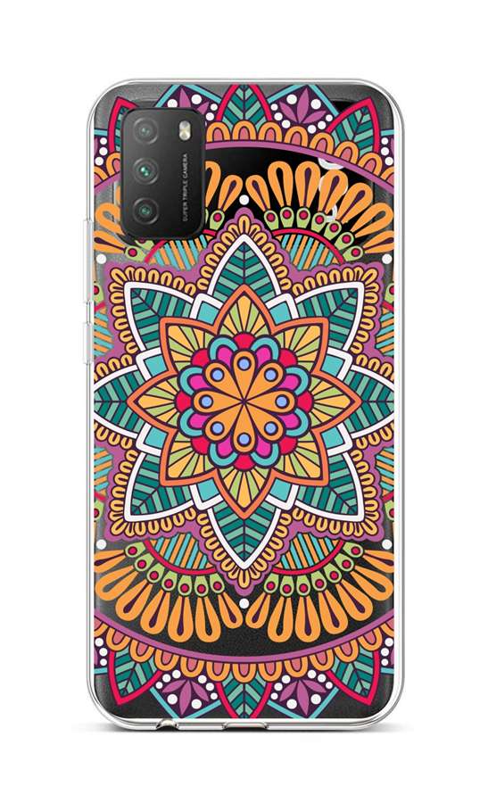 Levně Kryt TopQ Xiaomi Poco M3 silikon Happy Mandala 60597 (pouzdro neboli obal na mobil Xiaomi Poco M3)