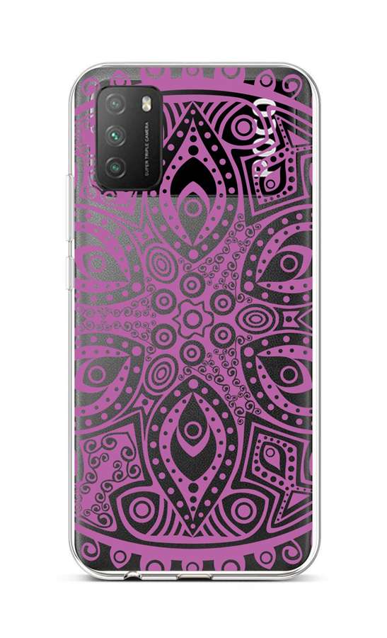 Zadní silikonový kryt na Xiaomi Poco M3 Violet Mandala