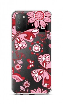 Zadní silikonový kryt na Xiaomi Poco M3 Pink Butterfly