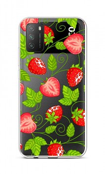 Zadní silikonový kryt na Xiaomi Poco M3 Strawberries