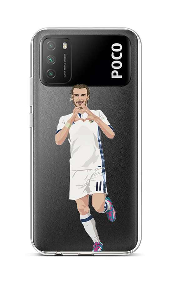 Kryt TopQ Xiaomi Poco M3 silikon Fotbalista 2 60650 (pouzdro neboli obal na mobil Xiaomi Poco M3)