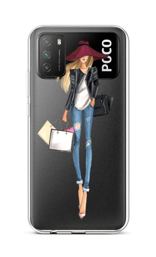 Levně Kryt TopQ Xiaomi Poco M3 silikon Lady 2 60651 (pouzdro neboli obal na mobil Xiaomi Poco M3)